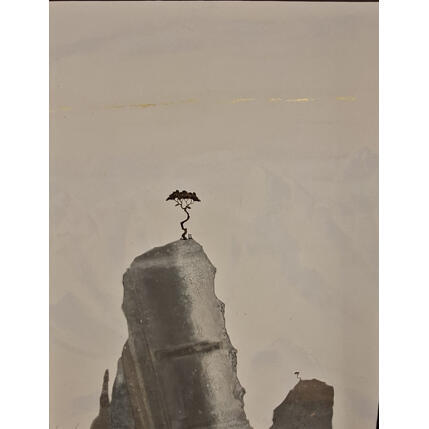 Painting Menez gouez by Lemonnier  | Painting Subject matter Acrylic, Zinc Landscapes