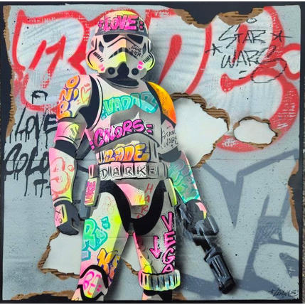 Painting Clone 2321 by Lemoine Mael | Painting Pop-art Acrylic, Graffiti Pop icons