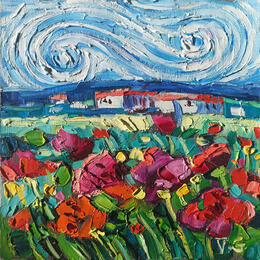 Painting Poppies Summer Joy  by Georgieva Vanya | Painting