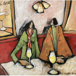 Painting L'apéretif by Signamarcheix Bernard | Painting