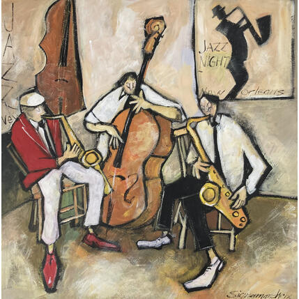 Gemälde Jazz Night von Signamarcheix Bernard | Gemälde