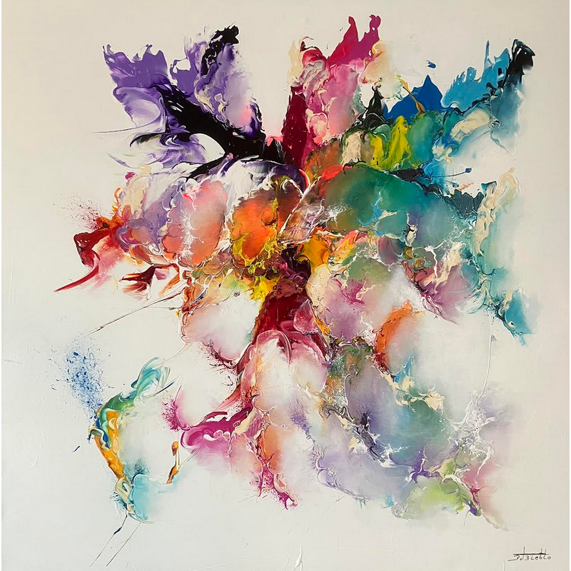 Painting 37.19.40 by Zdzieblo Thierry | Painting Abstract Acrylic