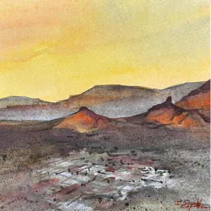 Painting Sedona 325 by Seruch Capouillez Isabelle | Painting