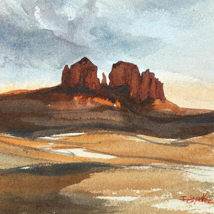 Painting Sedona 326 by Seruch Capouillez Isabelle | Painting