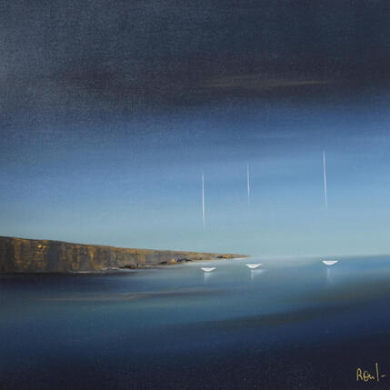 Peinture Evasion marine 92 par Roussel Marie-Ange et Fanny | Tableau