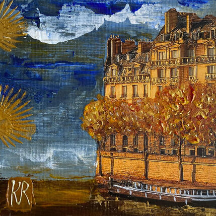 Gemälde Paris festif  von Romanelli Karine | Gemälde