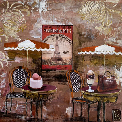 Gemälde Panorama de Paris  von Romanelli Karine | Gemälde