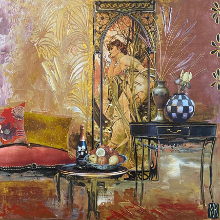 Gemälde Quelques bulles  von Romanelli Karine | Gemälde