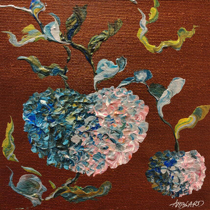 Pintura Hortensias irisés por Amblard Florence | Pintura Impressionism Acrílico Iconos pop, Naturaleza, Paisajes