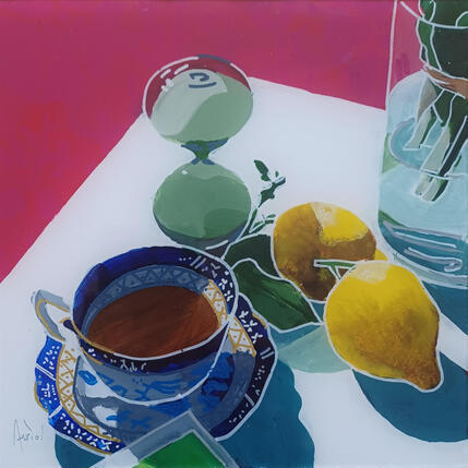 Peinture Il restait bien suffisamment à Henri par Auriol Philippe | Tableau Figuratif Acrylique, Plexiglas, Posca Natures mortes