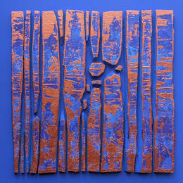 Pintura Bc12 street cuivre bleu Klein por Langeron Luc | Pintura Tema Acrílico, Madera, Resina