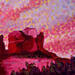 Peinture Cathedral Sunset par O'Donnell Karen | Tableau Impressionnisme Paysages Huile