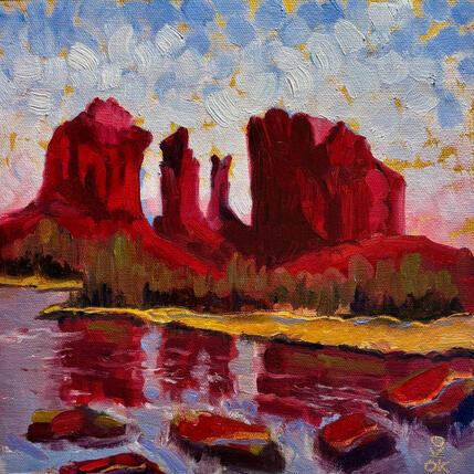 Peinture Red Rock Crossing  par O'Donnell Karen | Tableau