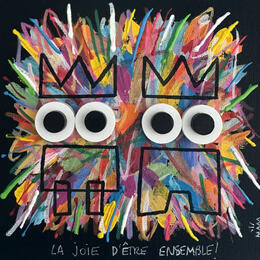 Gemälde DEUX POTES von Mam | Gemälde