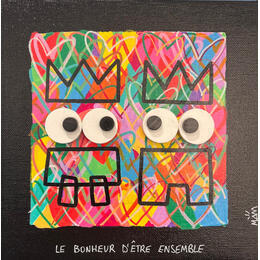 Gemälde LES COEURS von Mam | Gemälde