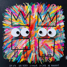 Painting LA VIE LES POTES by Mam | Painting