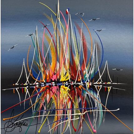 Gemälde Folies près d'Angers von Fonteyne David | Gemälde Figurativ Acryl
