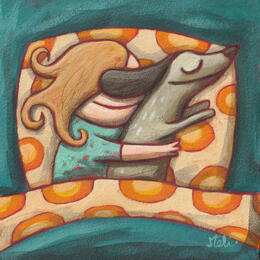 Painting Ma saucisse d'amour by Catoni Melina | Painting
