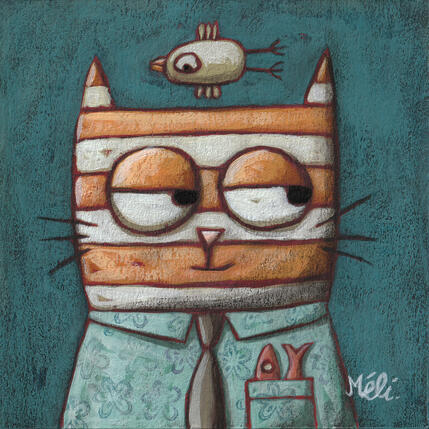 Peinture Chat pro par Catoni Melina | Tableau