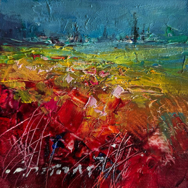Painting Endless Beauty by Petras Ivica | Painting Impressionism Landscapes Oil
