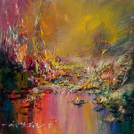 Painting Sunset of Love by Petras Ivica | Painting