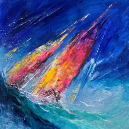 Painting Journey Into The Unkown  by Petras Ivica | Painting