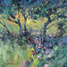 Painting Green Peace by Petras Ivica | Painting Impressionism Landscapes Oil
