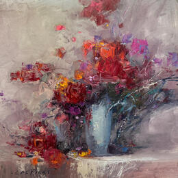 Painting  Eternal Roses  by Petras Ivica | Painting