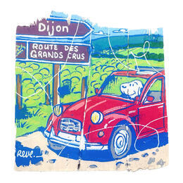 Painting Route des vins  by Revel | Painting Pop-art Pop icons