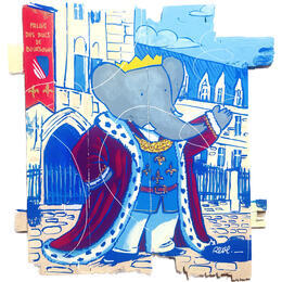 Painting Duc de bourgogne  by Revel | Painting Pop-art Upcycling Pop icons