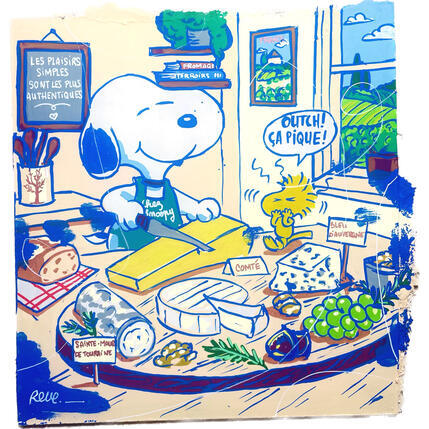 Painting Fromage! by Revel | Painting Pop-art Upcycling Pop icons
