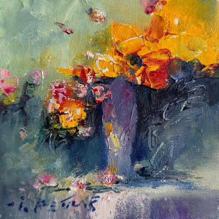Painting Soft Floral Glow 10016-17018-20260407-1 by Petras Ivica | Painting Impressionism Oil Landscapes