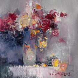 Peinture F2 Muted Blossoms 10016-17018-20260407-6 par Petras Ivica | Tableau