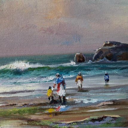 Painting En la playa by Cabello Ruiz Jose | Painting