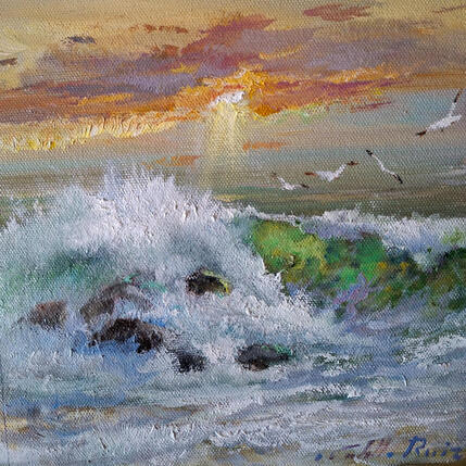 Peinture Marina en ocres par Cabello Ruiz Jose | Tableau