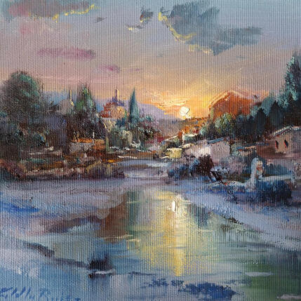 Painting Crepusculo by Cabello Ruiz Jose | Painting