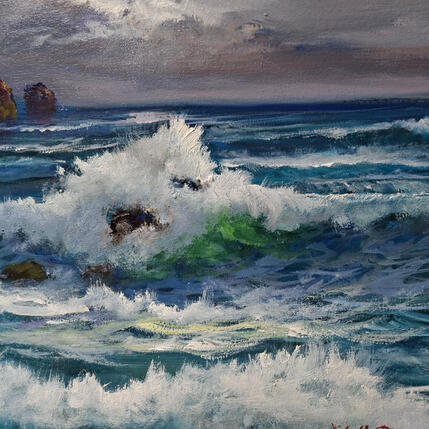 Painting Anocheciendo by Cabello Ruiz Jose | Painting