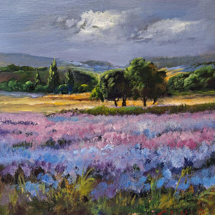 Painting Paisaje en Malva by Cabello Ruiz Jose | Painting