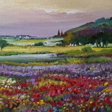 Painting Color del paisaje by Cabello Ruiz Jose | Painting