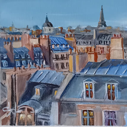 Painting Les toits de Paris  by Degabriel Véronique | Painting