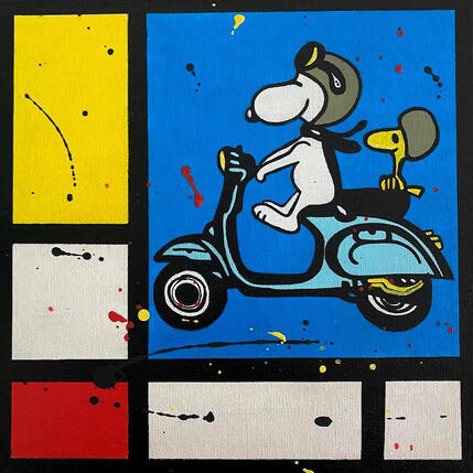 Gemälde F3  balade en Vespa von Marie G.  | Gemälde