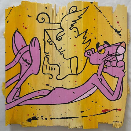 Gemälde F4  La panthère et Cocteau von Marie G.  | Gemälde