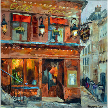 Pintura Café de Relais por Novokhatska Olga | Pintura
