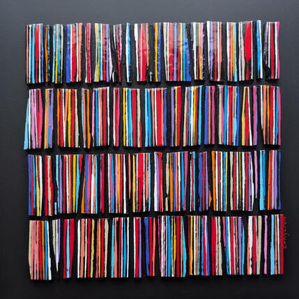 Peinture Bandecolor 68 street multi par Langeron Luc | Tableau