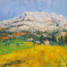 Painting la saint victoire ensoleillée by Vaudron | Painting Figurative