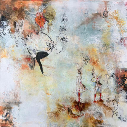 Painting Balance on the edge by Bergeron Marie-Josée | Painting