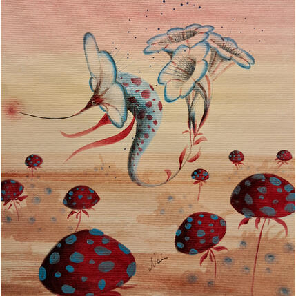 Painting Metamorfosi marina by Nai | Painting Surrealism Acrylic, Gluing