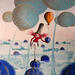Painting L'equilibrista sfinge colibri urana by Nai | Painting Surrealism Acrylic Gluing