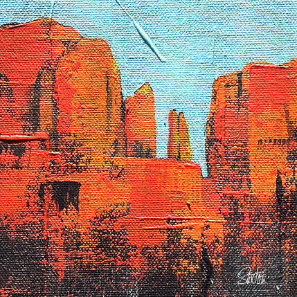Painting Cathedral Rock – mini 1 by Saxton Patricia | Painting