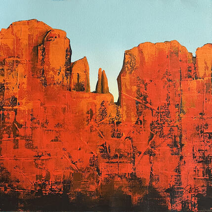 Painting Cathedral at Dusk by Saxton Patricia | Painting